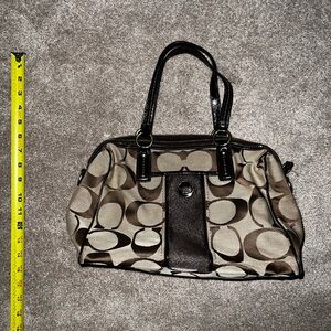 Vintage Y2K Coach Sis Satchel Khaki/Mahogany.